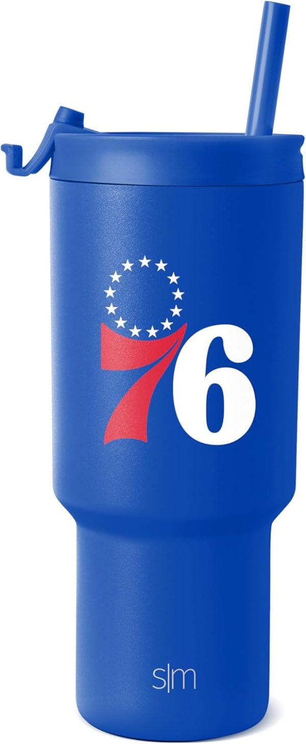 Simple Modern Officially Licensed NBA 30oz Tumbler with Flip Lid and Straws | Insulated Stainless Steel Cup | Trek Collection - Image 22