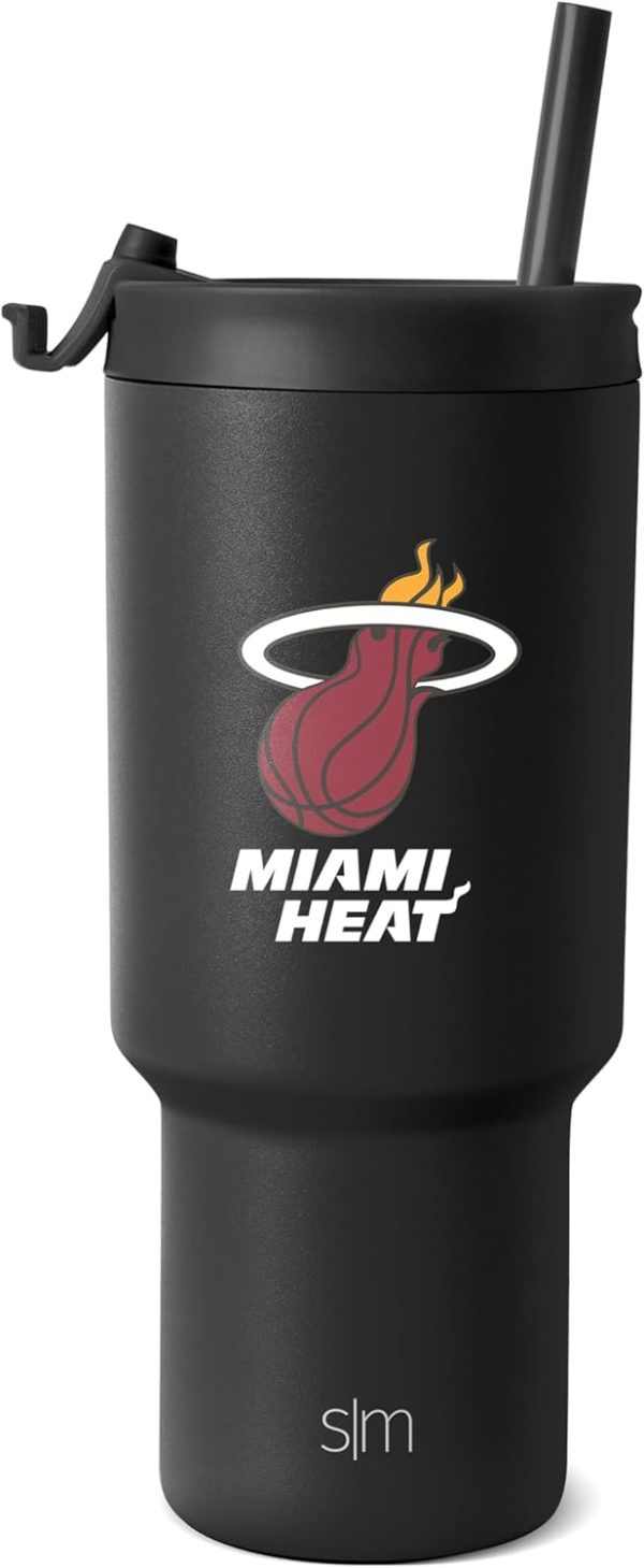 Simple Modern Officially Licensed NBA 30oz Tumbler with Flip Lid and Straws | Insulated Stainless Steel Cup | Trek Collection - Image 26