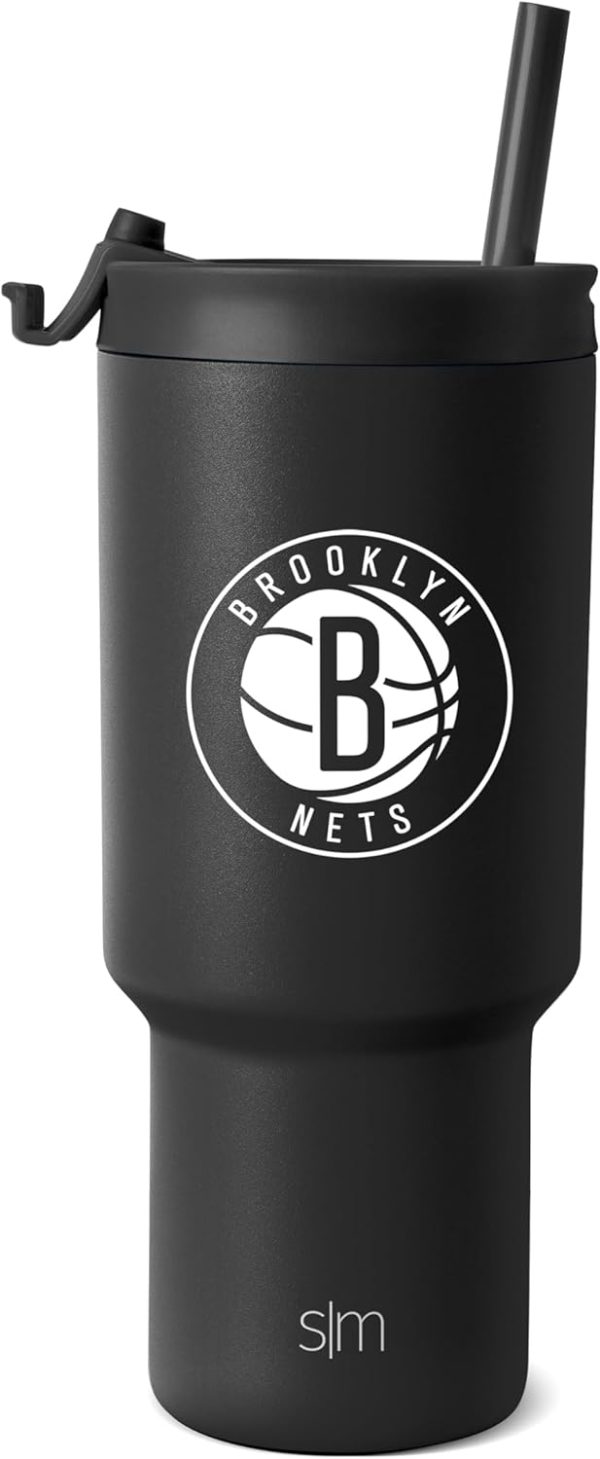 Simple Modern Officially Licensed NBA 30oz Tumbler with Flip Lid and Straws | Insulated Stainless Steel Cup | Trek Collection - Image 28