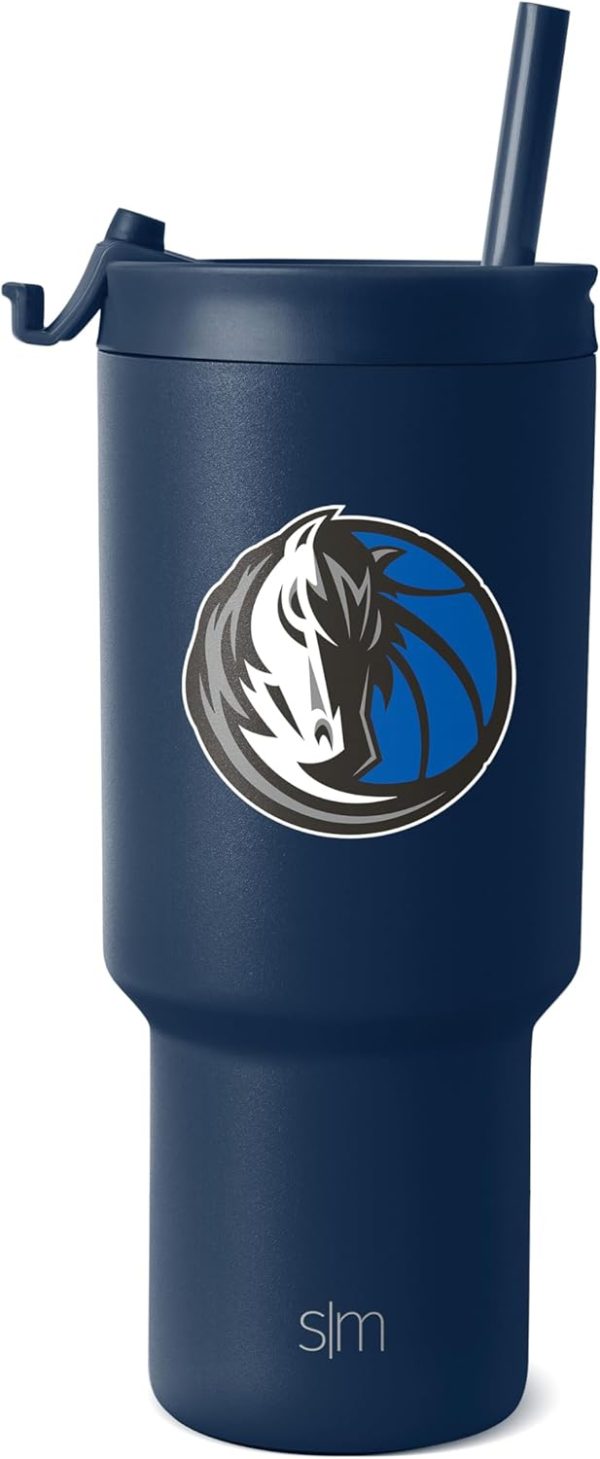 Simple Modern Officially Licensed NBA 30oz Tumbler with Flip Lid and Straws | Insulated Stainless Steel Cup | Trek Collection - Image 38