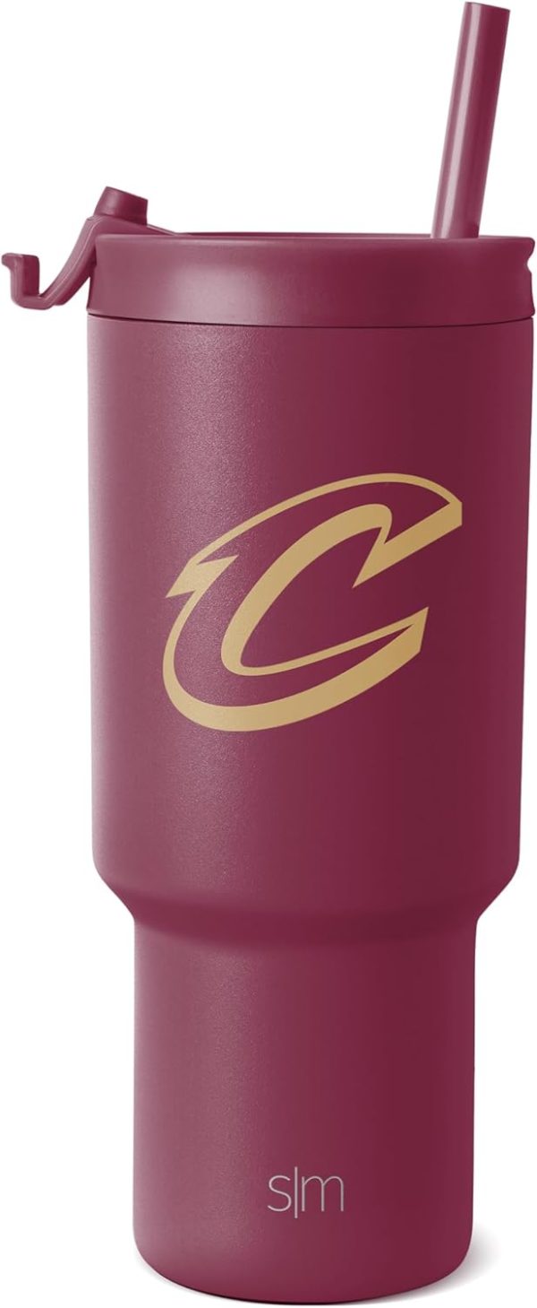 Simple Modern Officially Licensed NBA 30oz Tumbler with Flip Lid and Straws | Insulated Stainless Steel Cup | Trek Collection - Image 46