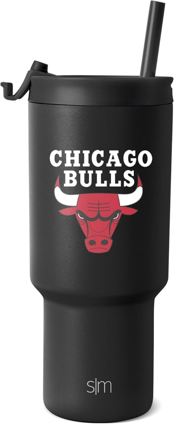 Simple Modern Officially Licensed NBA 30oz Tumbler with Flip Lid and Straws | Insulated Stainless Steel Cup | Trek Collection - Image 48
