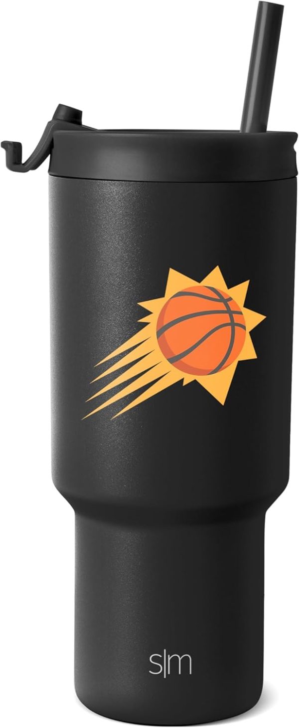 Simple Modern Officially Licensed NBA 30oz Tumbler with Flip Lid and Straws | Insulated Stainless Steel Cup | Trek Collection - Image 52