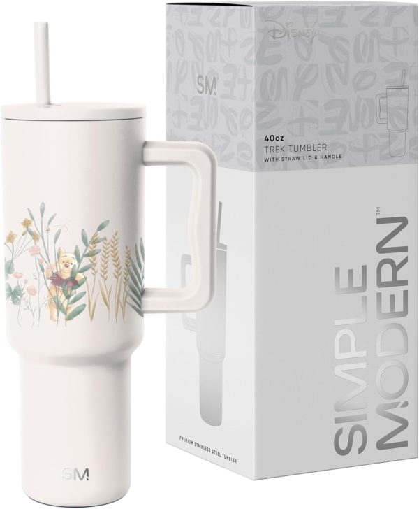 Simple Modern Disney 40 oz Tumbler with Handle and Straw Lid | Insulated Reusable Stainless Steel Water Bottle Travel Mug | Gifts for Women Men Him Her | Trek Collection | 40oz | Mickey Mouse Dances - Image 23