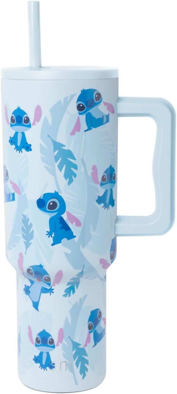 Simple Modern Disney 40 oz Tumbler with Handle and Straw Lid | Insulated Reusable Stainless Steel Water Bottle Travel Mug | Gifts for Women Men Him Her | Trek Collection | 40oz | Mickey Mouse Dances - Image 34