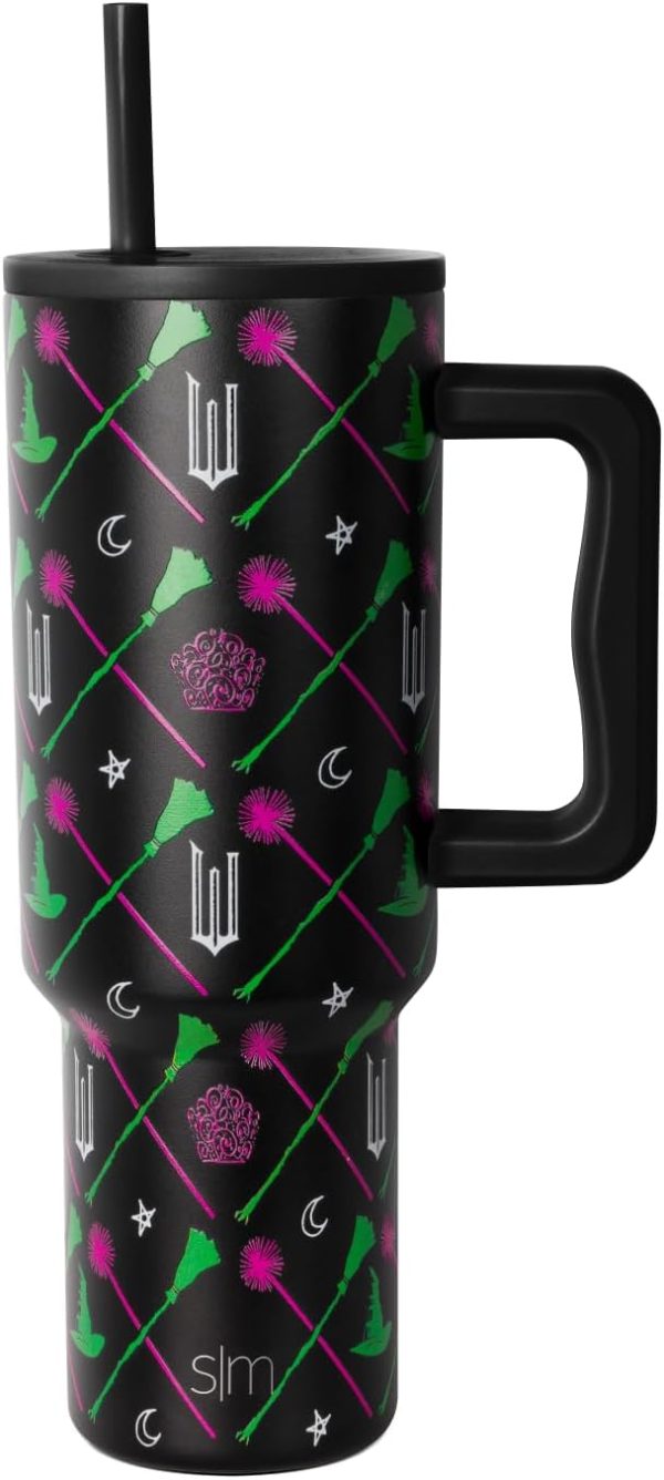Simple Modern Disney 40 oz Tumbler with Handle and Straw Lid | Insulated Reusable Stainless Steel Water Bottle Travel Mug | Gifts for Women Men Him Her | Trek Collection | 40oz | Mickey Mouse Dances - Image 38