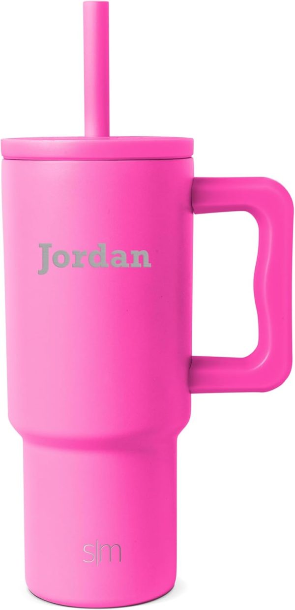 Simple Modern Trek Pivot | 24oz Kids Flip Straw Tumbler with Handle and Silicone Boot | Insulated Water Bottle Stainless Steel Cup | School Travel Jug | Confetti - Image 39