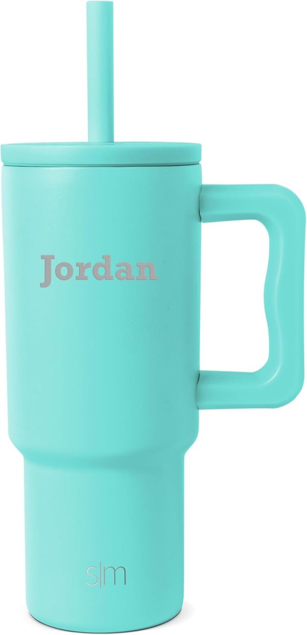 Simple Modern Trek Pivot | 24oz Kids Flip Straw Tumbler with Handle and Silicone Boot | Insulated Water Bottle Stainless Steel Cup | School Travel Jug | Confetti - Image 52