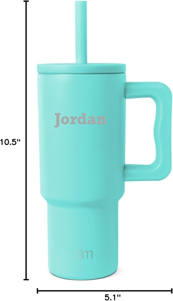 Simple Modern Trek Pivot | 24oz Kids Flip Straw Tumbler with Handle and Silicone Boot | Insulated Water Bottle Stainless Steel Cup | School Travel Jug | Confetti - Image 54