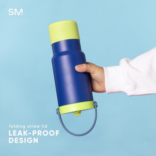 Simple Modern Kids 24 oz Tumbler with Handle and Silicone Straw Lid | Spill Proof and Leak Resistant | Reusable Stainless Steel Bottle | Gift for Kids Boys Girls | Trek Collection | Lime Checkmate - Image 12