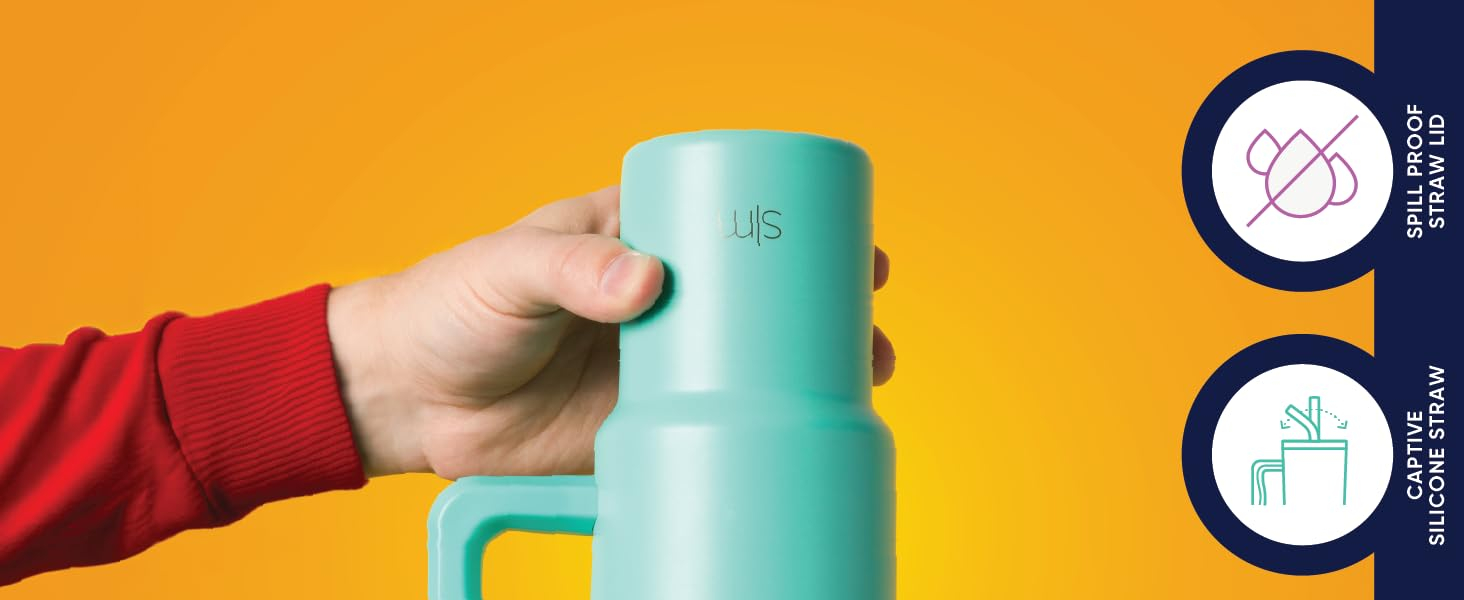 Spill Proof Silicone Straw Lid