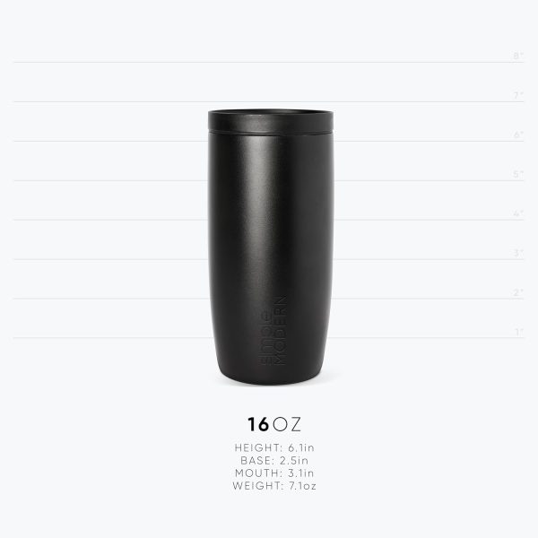 Simple Modern Travel Coffee Mug Tumbler with 360° Lid | Ceramic-Lined Insulated Stainless Steel Cold Brew Iced Coffee Cup Thermos | Gift for Women Men Her Him | Voyager Signature | 16oz | Almond Birch - Image 9