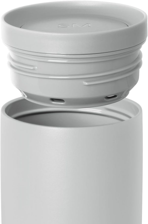 Simple Modern Travel Coffee Mug Tumbler with 360° Lid | Ceramic-Lined Insulated Stainless Steel Cold Brew Iced Coffee Cup Thermos | Gift for Women Men Her Him | Voyager Signature | 16oz | Almond Birch - Image 19