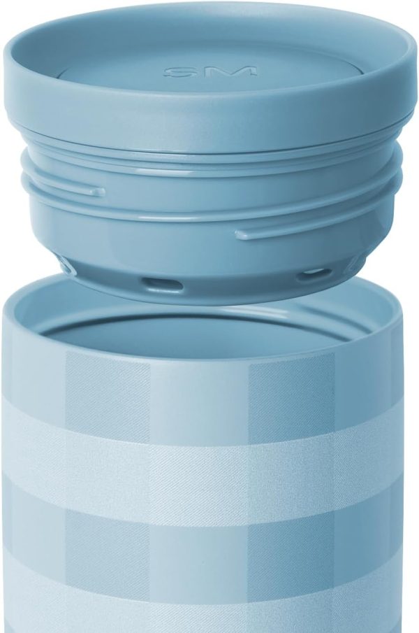 Simple Modern Travel Coffee Mug Tumbler with 360° Lid | Ceramic-Lined Insulated Stainless Steel Cold Brew Iced Coffee Cup Thermos | Gift for Women Men Her Him | Voyager Signature | 16oz | Almond Birch - Image 22