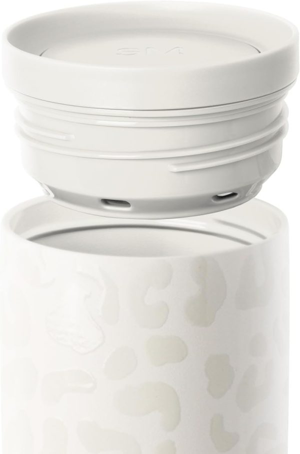 Simple Modern Travel Coffee Mug Tumbler with 360° Lid | Ceramic-Lined Insulated Stainless Steel Cold Brew Iced Coffee Cup Thermos | Gift for Women Men Her Him | Voyager Signature | 16oz | Almond Birch - Image 60