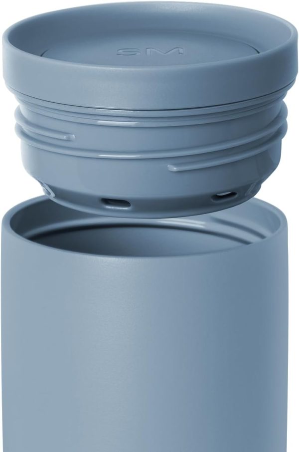 Simple Modern Travel Coffee Mug Tumbler with 360° Lid | Ceramic-Lined Insulated Stainless Steel Cold Brew Iced Coffee Cup Thermos | Gift for Women Men Her Him | Voyager Signature | 16oz | Almond Birch - Image 66