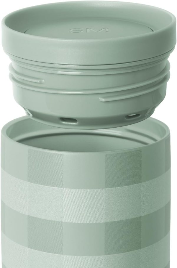 Simple Modern Travel Coffee Mug Tumbler with 360° Lid | Ceramic-Lined Insulated Stainless Steel Cold Brew Iced Coffee Cup Thermos | Gift for Women Men Her Him | Voyager Signature | 16oz | Almond Birch - Image 70
