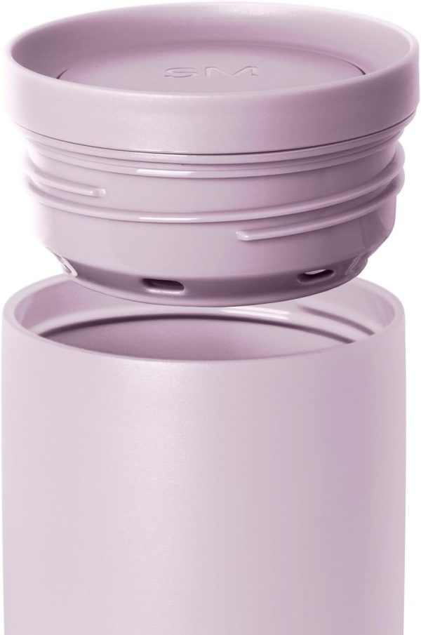Simple Modern Travel Coffee Mug Tumbler with 360° Lid | Ceramic-Lined Insulated Stainless Steel Cold Brew Iced Coffee Cup Thermos | Gift for Women Men Her Him | Voyager Signature | 16oz | Almond Birch - Image 82