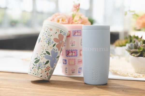 Simple Modern Travel Coffee Mug Tumbler with 360° Lid | Ceramic-Lined Insulated Stainless Steel Cold Brew Iced Coffee Cup Thermos | Gift for Women Men Her Him | Voyager Signature | 16oz | Almond Birch - Image 88