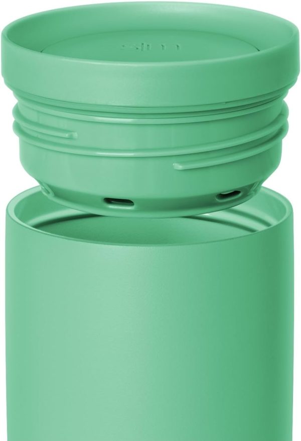 Simple Modern Travel Coffee Mug Tumbler with 360° Lid | Ceramic-Lined Insulated Stainless Steel Cold Brew Iced Coffee Cup Thermos | Gift for Women Men Her Him | Voyager Signature | 16oz | Almond Birch - Image 100