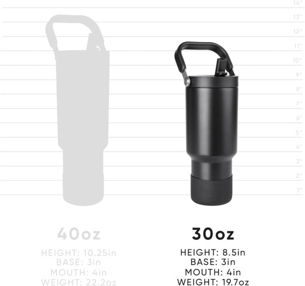 Simple Modern Trek Pivot | 40oz Flip Straw Tumbler with Handle | Water Bottle & Boot | Interchangeable Straw & Chug Lids | Insulated Stainless Steel Jug | Gym Sports Outdoors | Almond Birch - Image 27