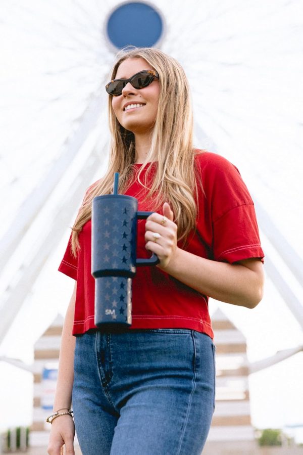Simple Modern 40 oz Trek Tumbler with Handle and Straw Lid | Cup Holder Friendly Insulated Stainless Steel Travel Mug | Sea Glass Sage - Image 167
